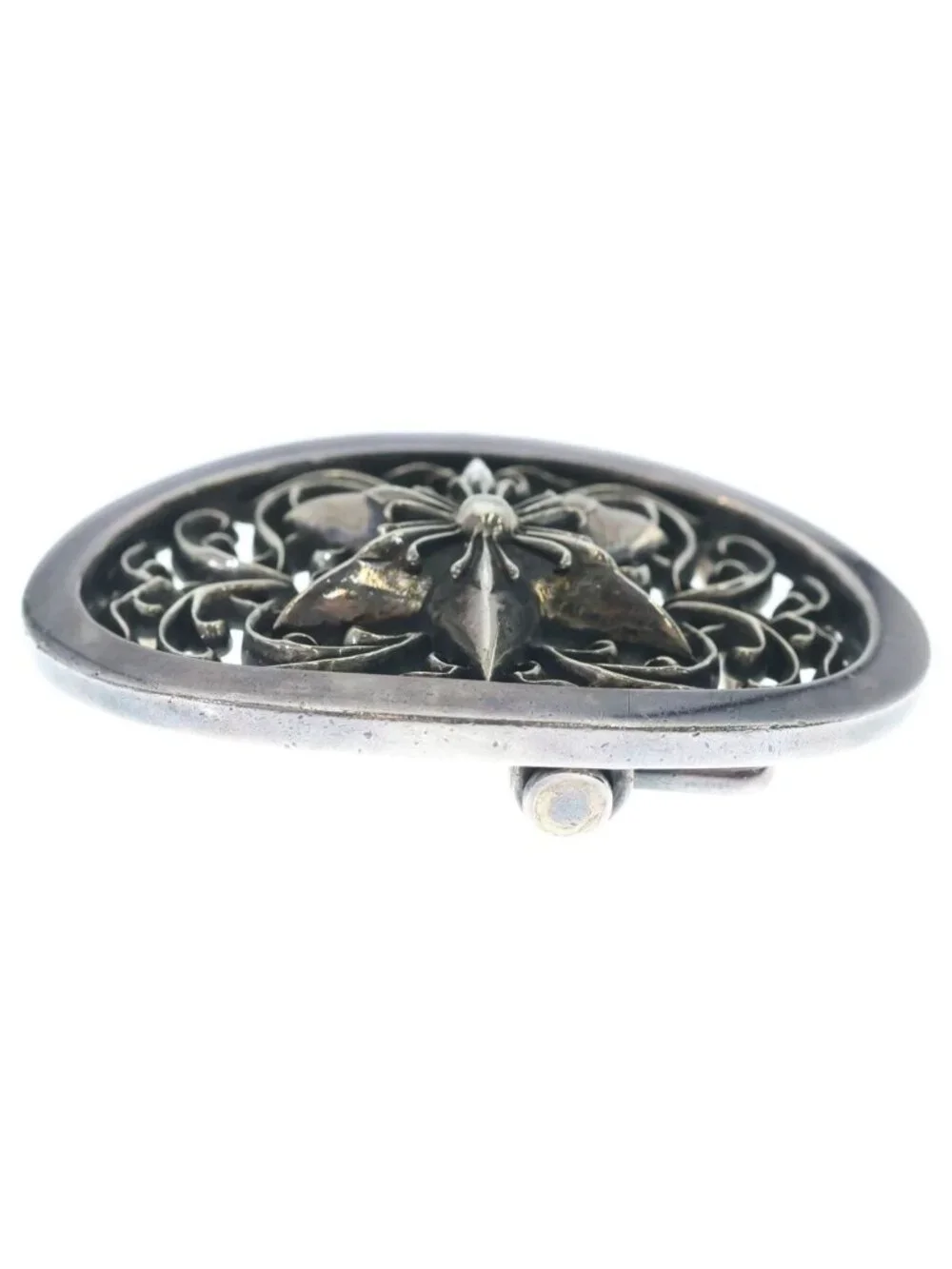 Chrome Hearts Buckle Oval Star 1.5 Classic Silver Belt Buckle